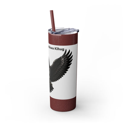 Sac Fox Skinny Tumbler with Straw, 20oz