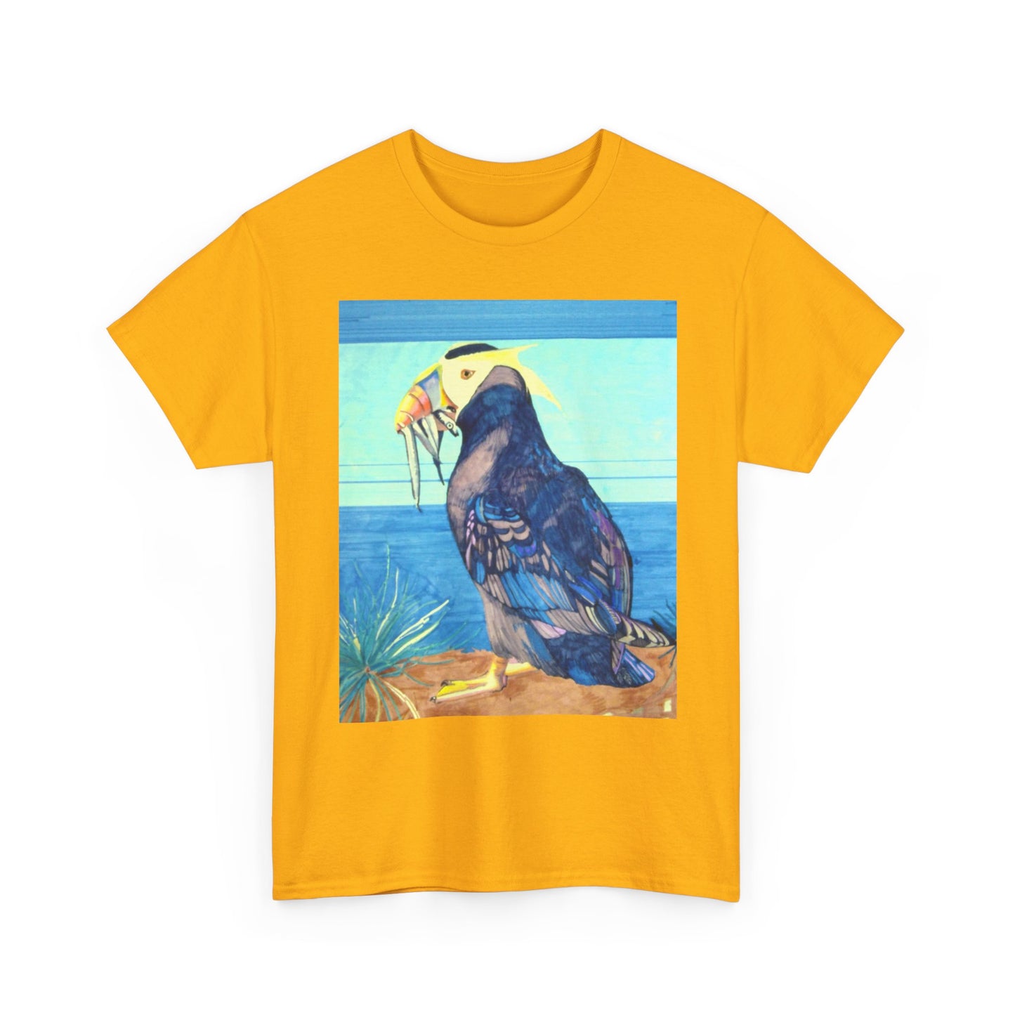 Puffin Beach Tee — Vintage Seaside Bird Graphic T-Shirt