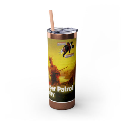 Shawnee Absentee Skinny Tumbler with Straw, 20oz