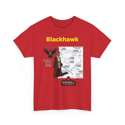 Blackhawk Rebel Trail Vintage Map Graphic T-Shirt