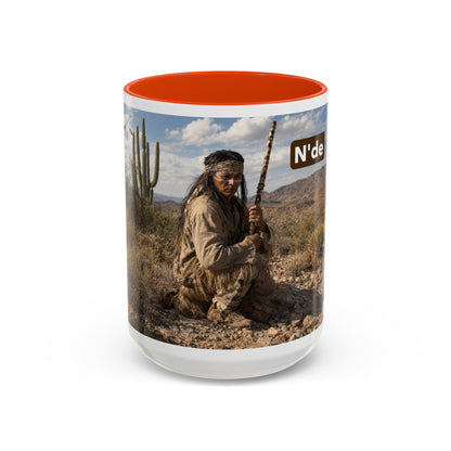 Ft. Sill Apache Desert Scene Coffee Mug — 'N'de' Southwest Landscape 11/15oz