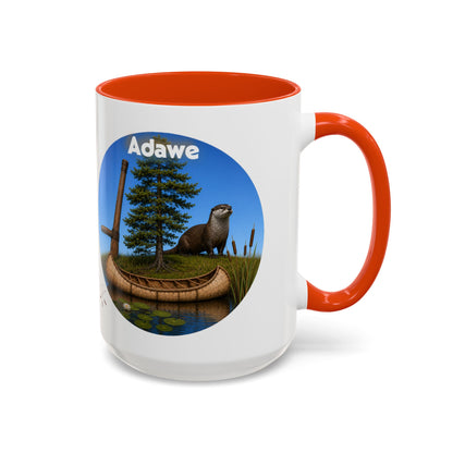 Ottawa Adawe Otter Canoe Mug — Nature Wildlife Coffee Cup (11oz & 15oz)
