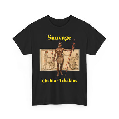 Savage Chahta Tchaklas Graphic Tee – Native American Heritage Art T-Shirt