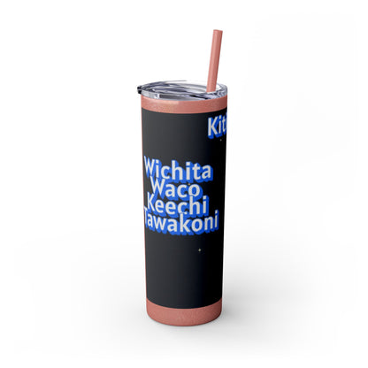 Wichita Skinny Tumbler with Straw, 20oz