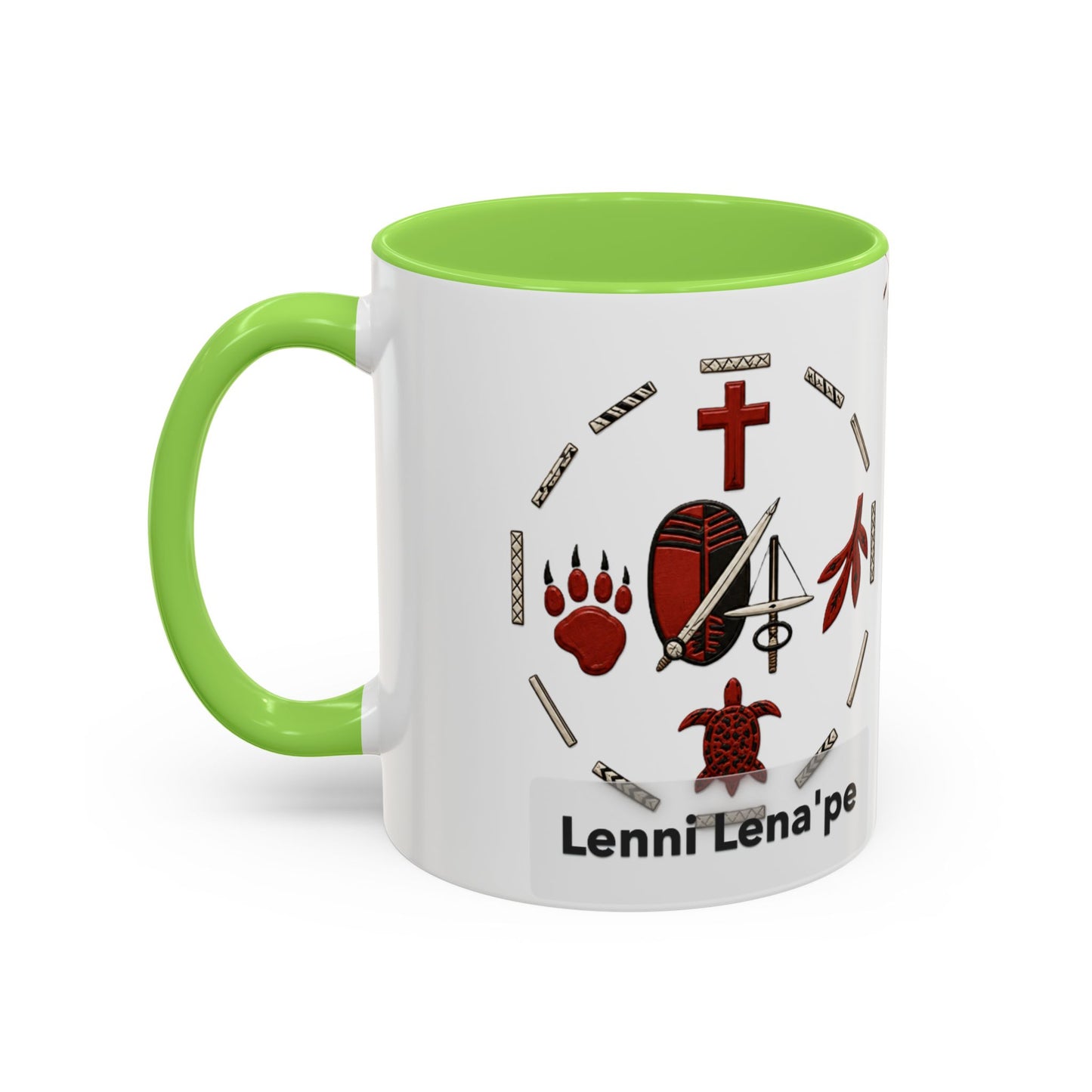 Delaware East Lenni Lenape Tribal Ceramic Mug – Native Symbols Coffee Cup (11oz/15oz)