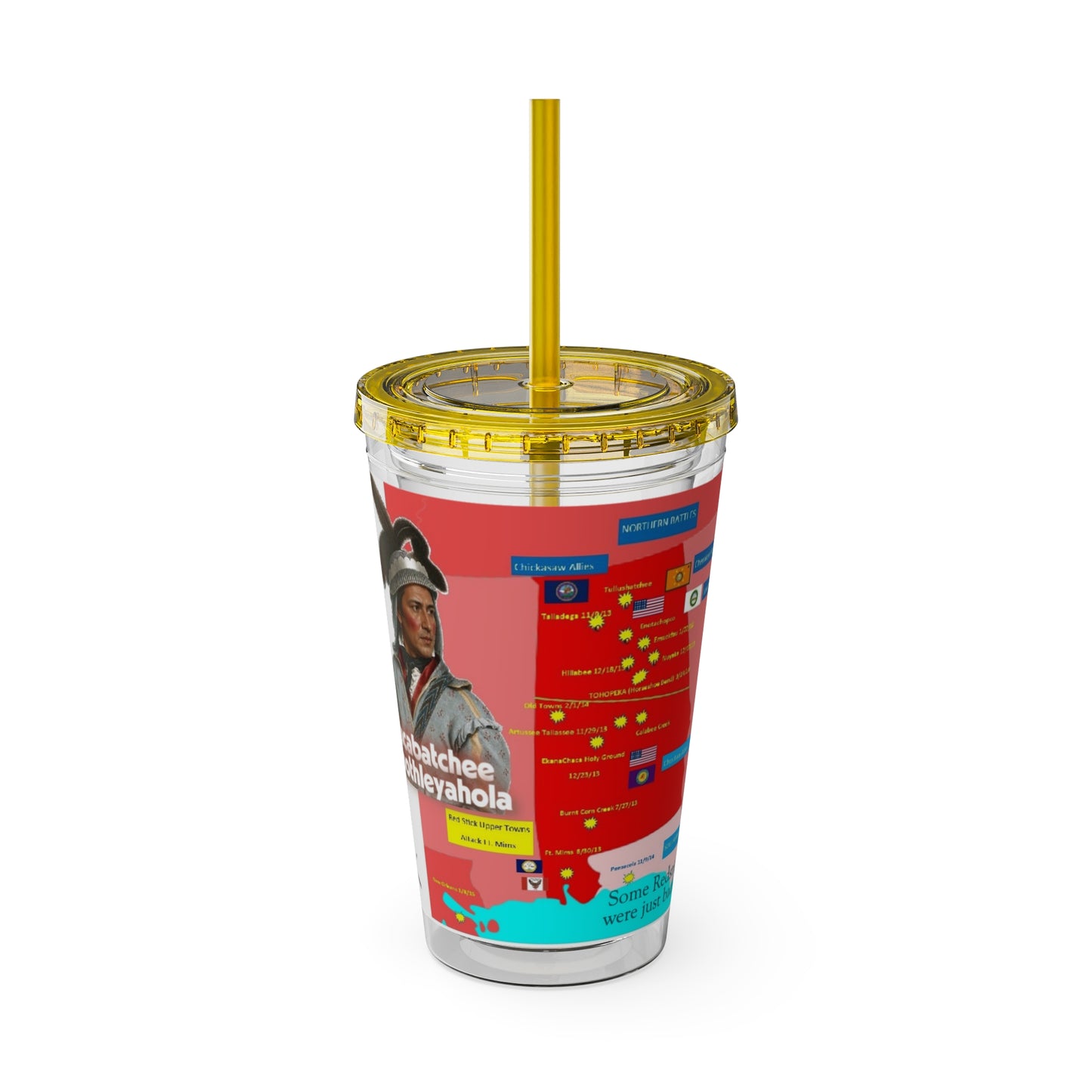Opothleyahola Sunsplash Tumbler with Straw, 16oz