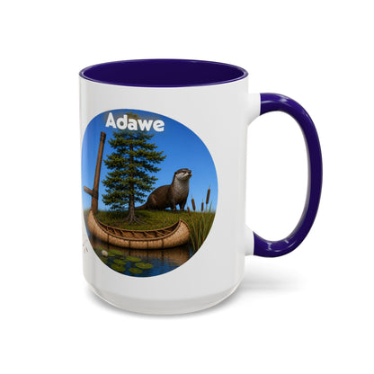 Ottawa Adawe Otter Canoe Mug — Nature Wildlife Coffee Cup (11oz & 15oz)