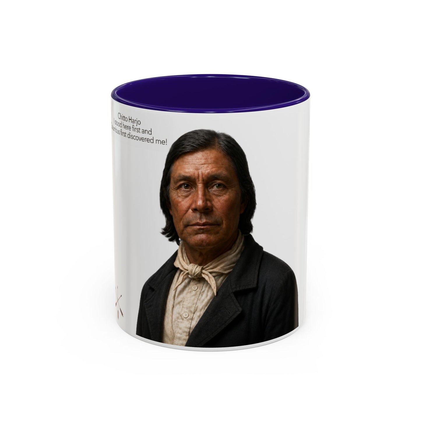 Chitto Harjo Portrait Mug — Historical Native American Portrait Coffee Mug (11oz, 15oz)