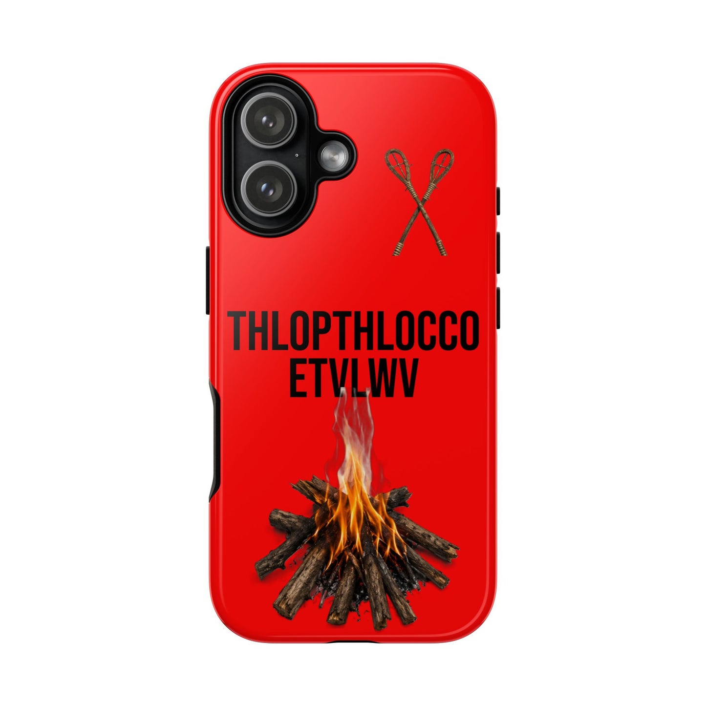 Thlopthlocco Protective Phone Case —  Text "THLOPTHLOCCO ETVLWV"