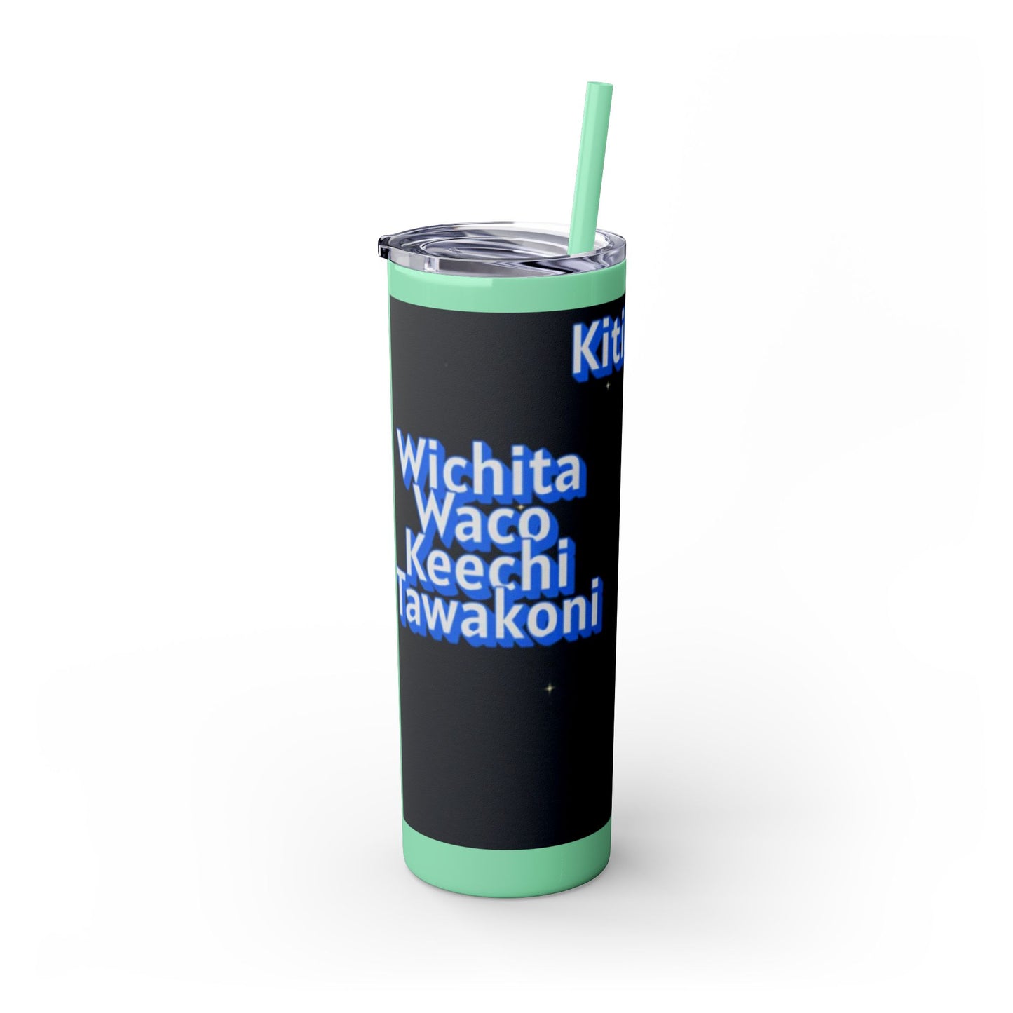 Wichita Skinny Tumbler with Straw, 20oz
