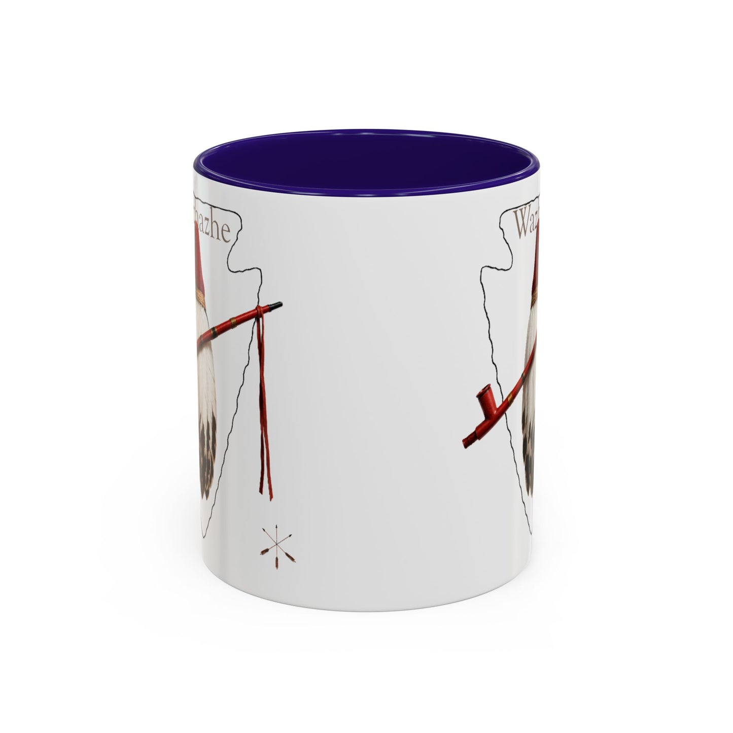 Osage Wazhazhe Tribal Feather Mug (11oz & 15oz) — Native-Inspired Coffee Cup
