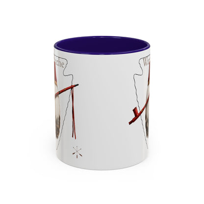 Osage Wazhazhe Tribal Feather Mug (11oz & 15oz) — Native-Inspired Coffee Cup
