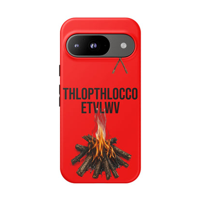 Thlopthlocco Protective Phone Case —  Text "THLOPTHLOCCO ETVLWV"