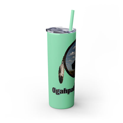 Quapaw Buffalo Skinny Tumbler 20oz — Ogahpahka Design