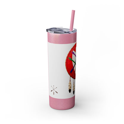 Peoria 20oz Skinny Tumbler with Dreamcatcher Shield Design