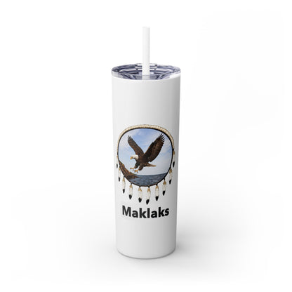 Modoc Eagle Skinny Tumbler – 20oz Straw Travel Cup (Maklaks)