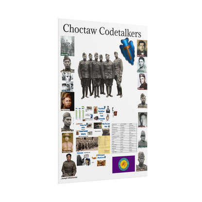 Choctaw Codetalkers Rolled Poster — WWII Native American Code History