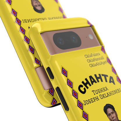 Chahta Tushka Joseph Oklahombi Yellow Phone Case — Native American Tribute Protective Cover
