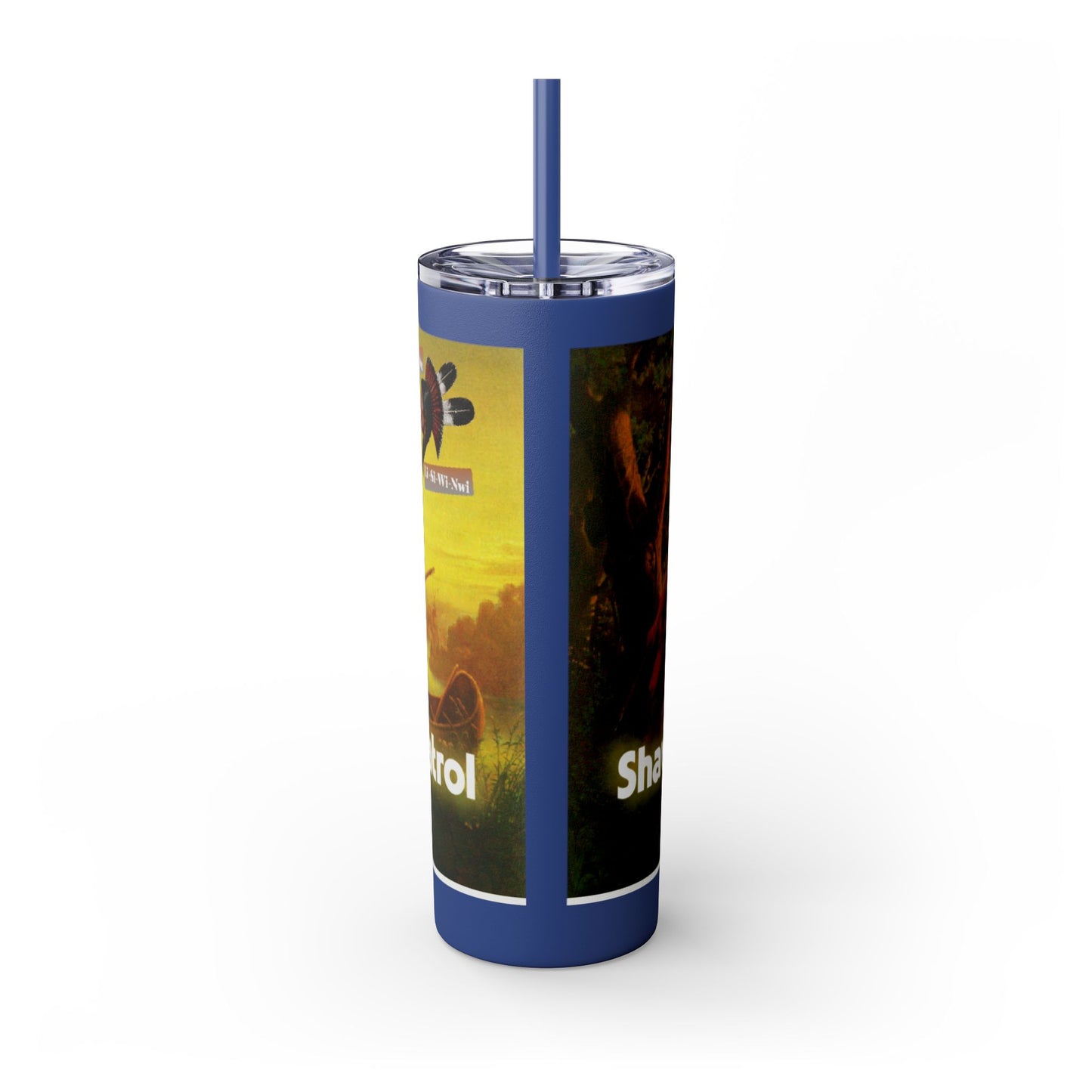 Shawnee Absentee Skinny Tumbler with Straw, 20oz