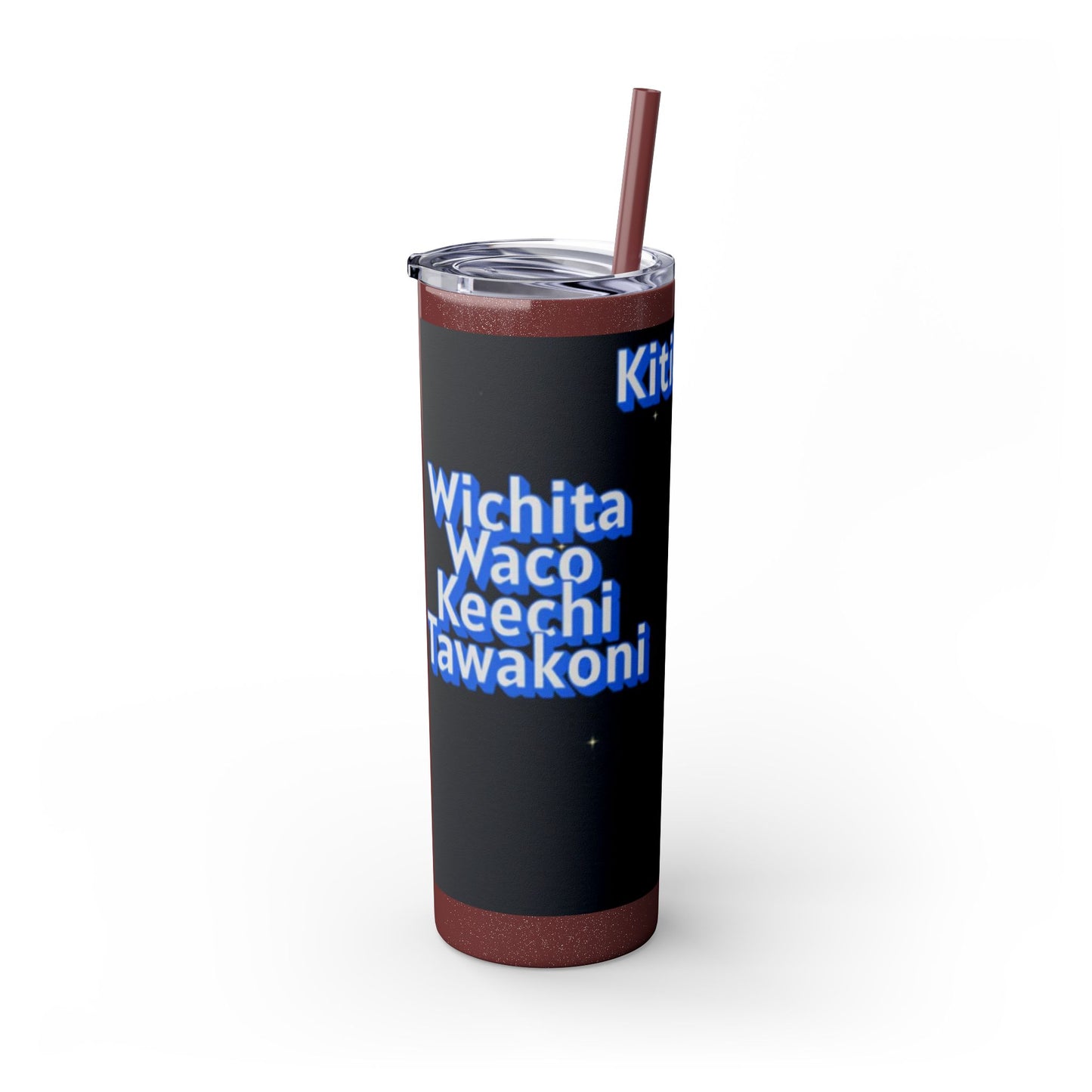 Wichita Skinny Tumbler with Straw, 20oz