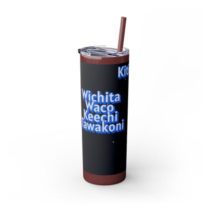 Wichita Skinny Tumbler with Straw, 20oz