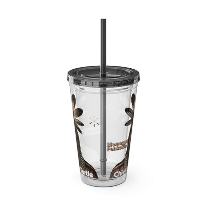 Miami Chief Little Turtle Sunsplash 16oz Tumbler with Straw