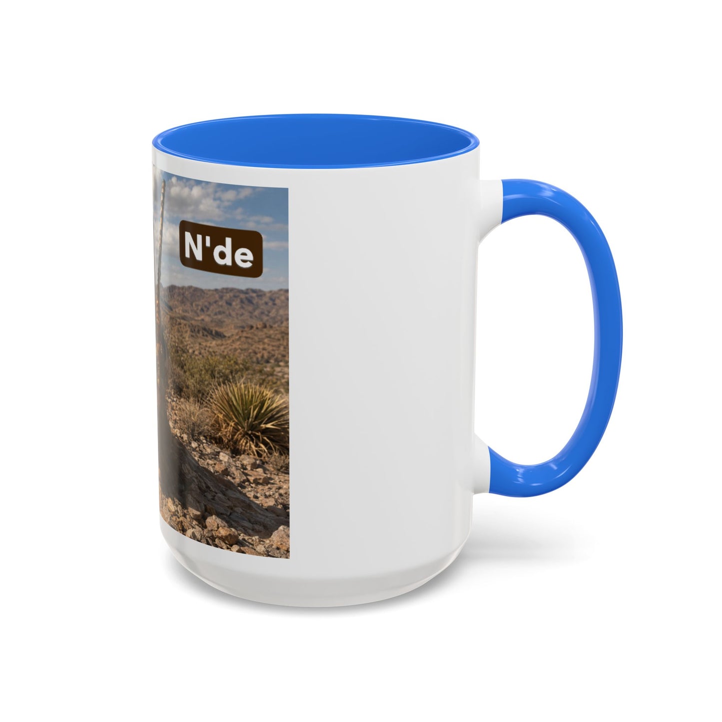 Ft. Sill Apache Desert Scene Coffee Mug — 'N'de' Southwest Landscape 11/15oz