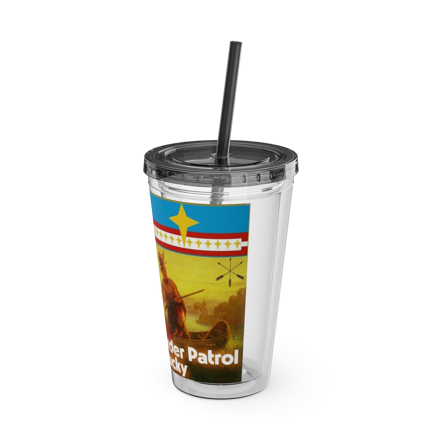Shawnee N Sunsplash Tumbler with Straw, 16oz