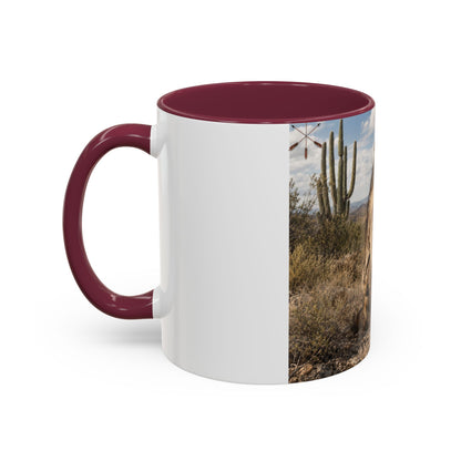 Ft. Sill Apache Desert Scene Coffee Mug — 'N'de' Southwest Landscape 11/15oz