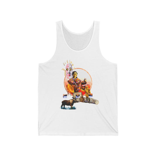 Athapaskan Tank Top — Western Cowgirl Art Tank with Arrow Back Design