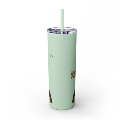 Miami 20oz Skinny Tumbler with Straw — Native Chief Portrait Travel Cup