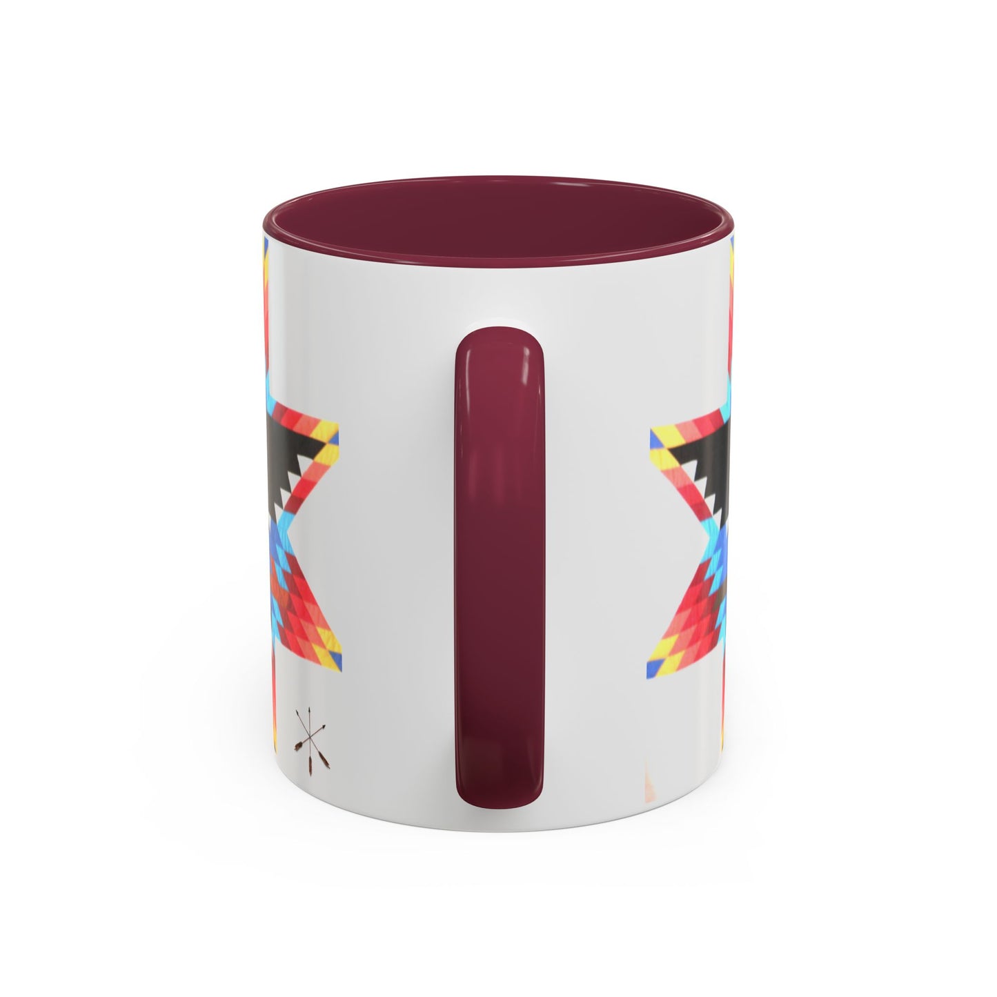 Onci  Eagle Star Ceramic Mug — Colorful Geometric Native-Inspired Coffee Cup (11oz, 15oz)