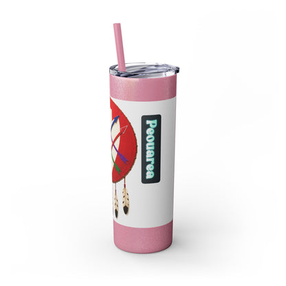 Peoria 20oz Skinny Tumbler with Dreamcatcher Shield Design