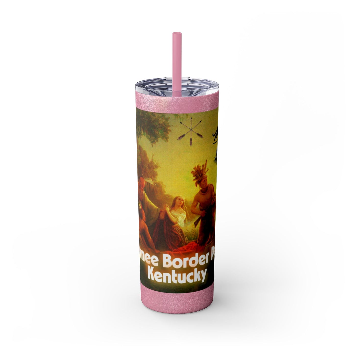 Shawnee East Skinny Tumbler with Straw, 20oz