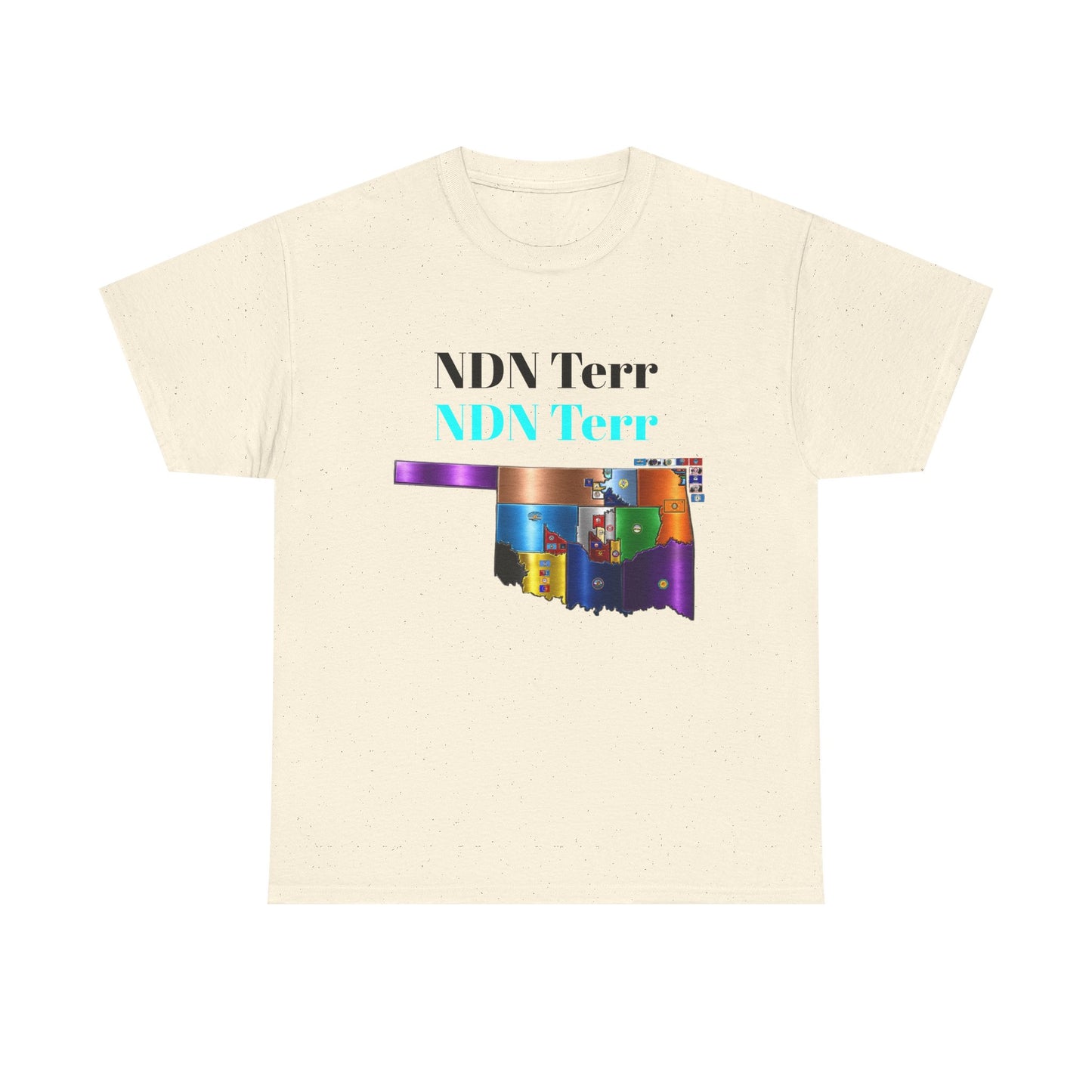NDN Terr Oklahoma Map Tee — Native Pride Graphic T-Shirt with Arrows