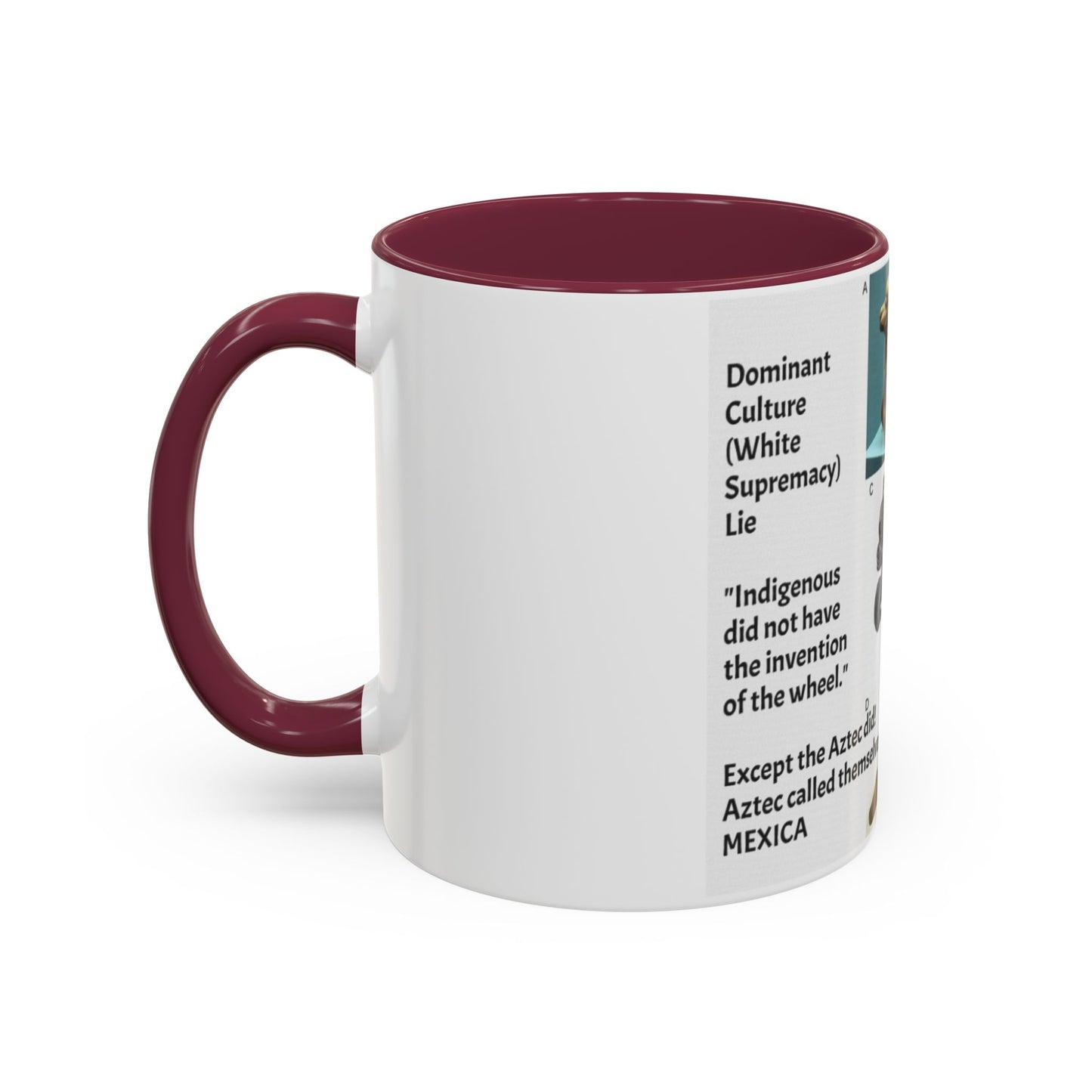Aztec Artifact Photos Collage Coffee Mug (11oz/15oz)