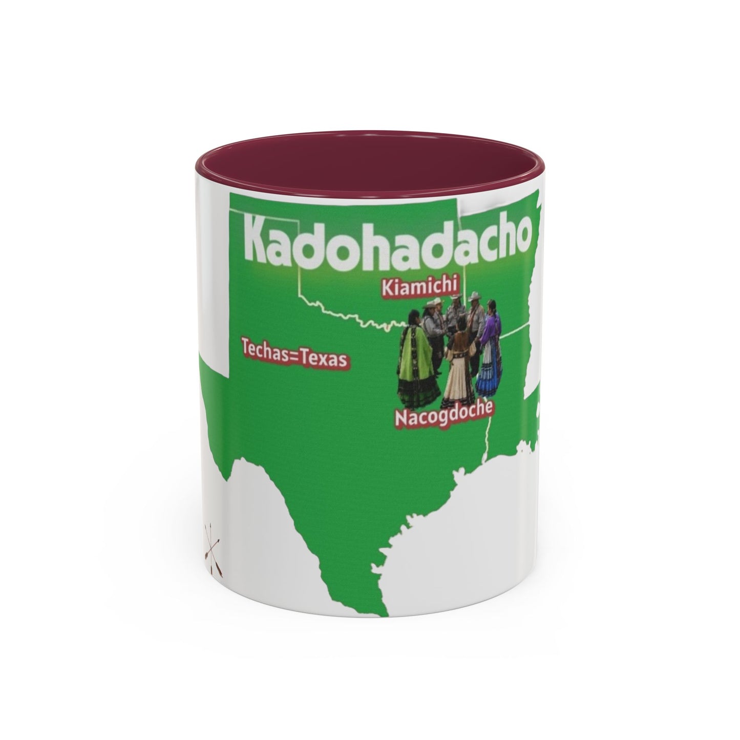 Caddo Kadohadacho Tribal Map Mug — Texas & Nacogdoches Native Pride Coffee Cup (11oz/15oz)
