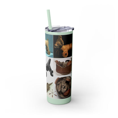 Aztec 20oz Skinny Tumbler - Educational Indigenous Artifacts Design