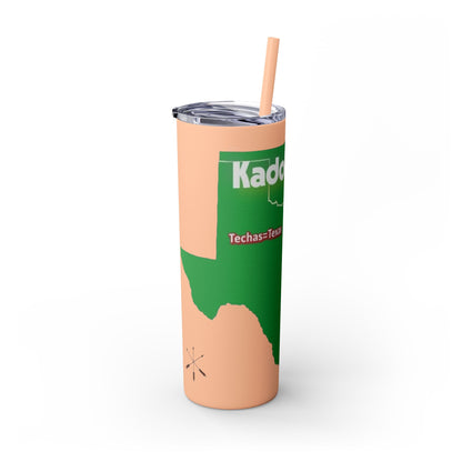Caddo Kadohadoha Texas Map 20oz Skinny Tumbler with Straw