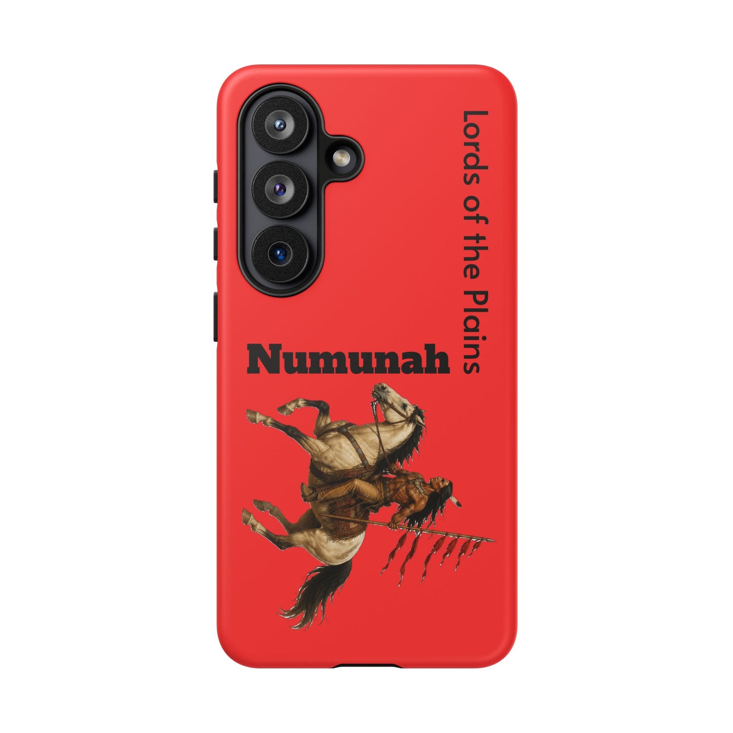 Comanche Numunah Horse Phone Case — 'Lords of the Plains' Red Protective Case