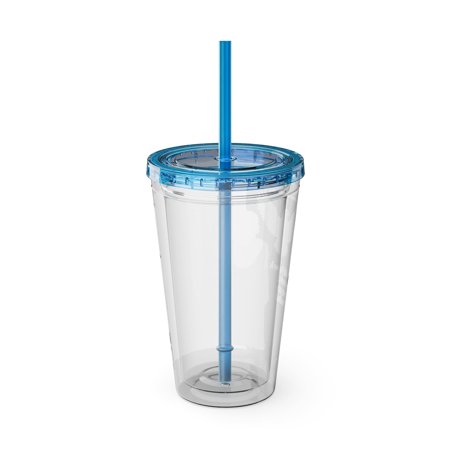 Blackhawk 16oz Tumbler with Straw — Illustrated Map & Raven Design