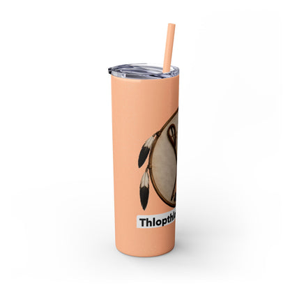 Thlopthlocco Skinny Tumbler with Straw, 20oz