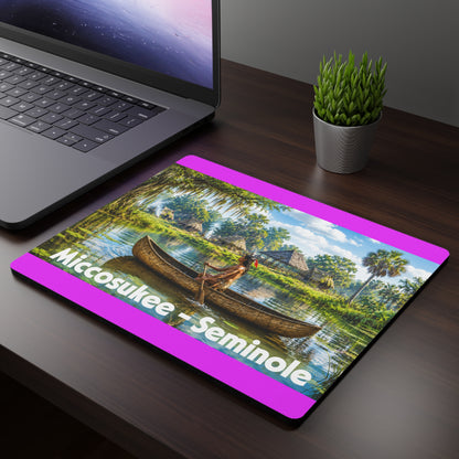 Miccosukee Seminole Canoe Mouse Pad — Scenic Everglades Native Art