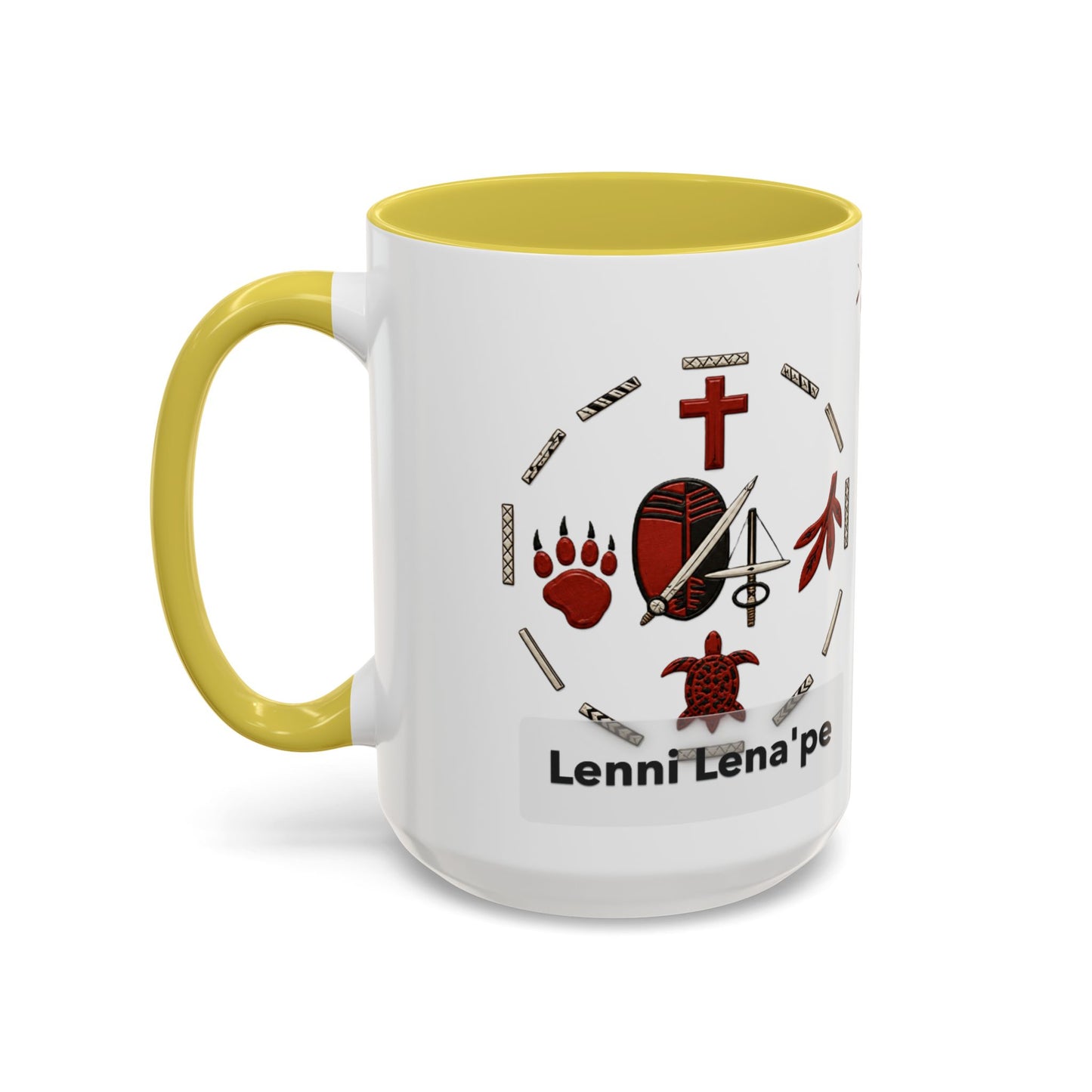 Delaware East Lenni Lenape Tribal Ceramic Mug – Native Symbols Coffee Cup (11oz/15oz)
