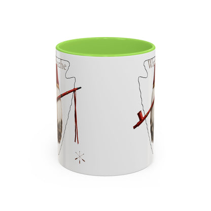 Osage Wazhazhe Tribal Feather Mug (11oz & 15oz) — Native-Inspired Coffee Cup