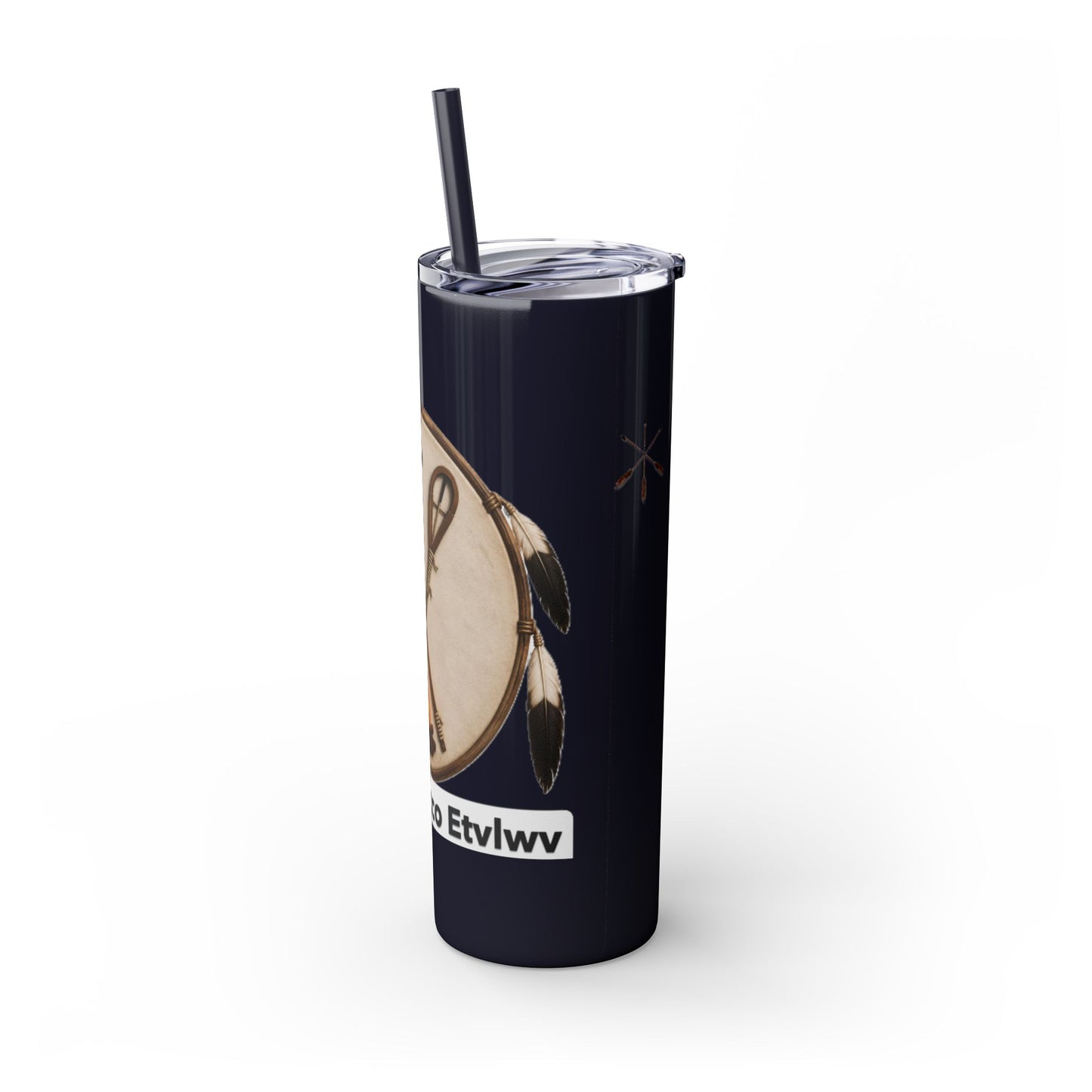 Thlopthlocco Skinny Tumbler with Straw, 20oz