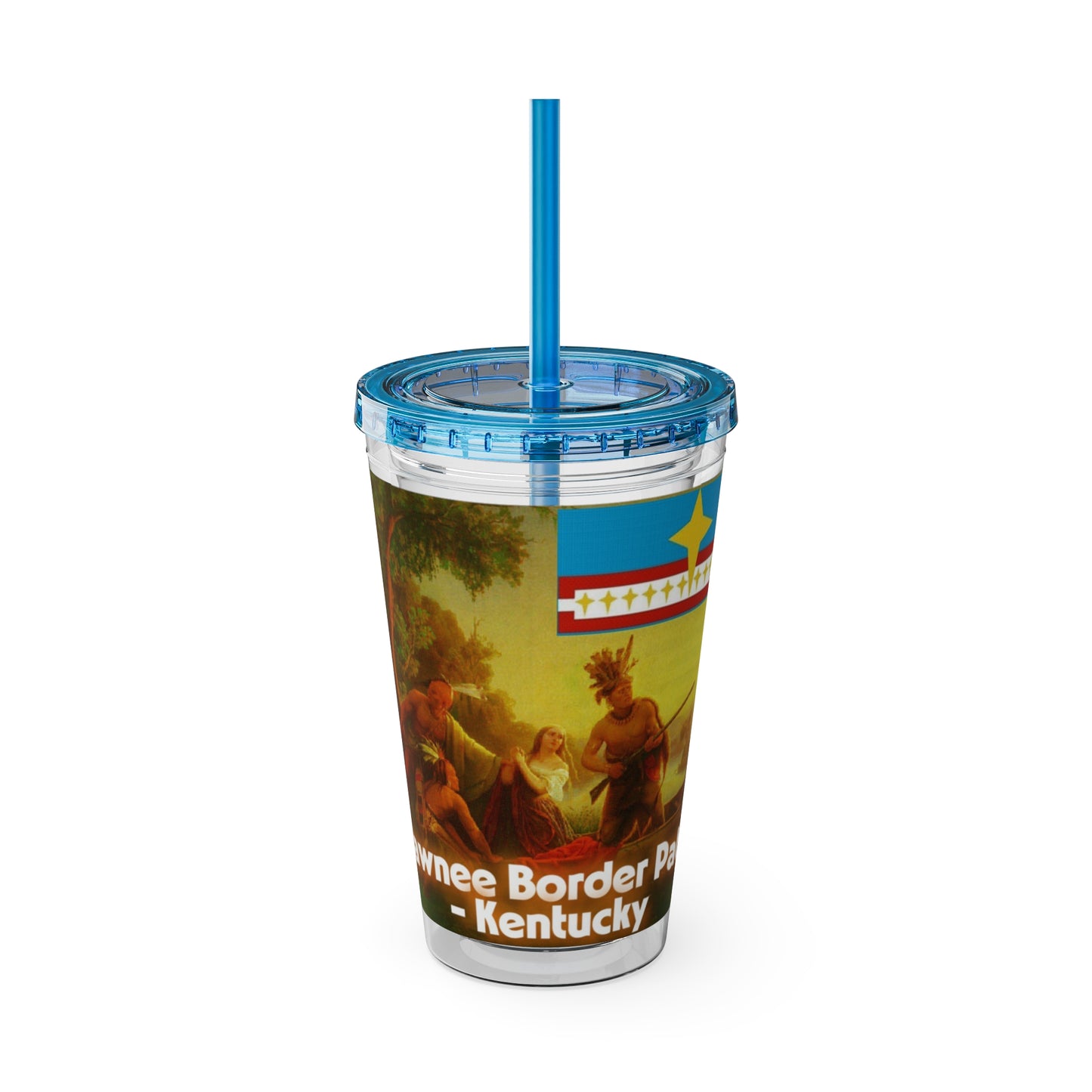 Shawnee N Sunsplash Tumbler with Straw, 16oz