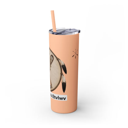 Thlopthlocco Skinny Tumbler with Straw, 20oz
