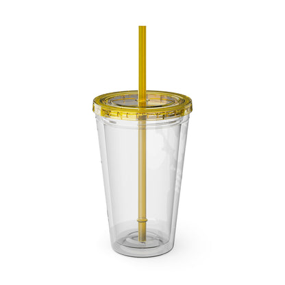 Blackhawk 16oz Tumbler with Straw — Illustrated Map & Raven Design