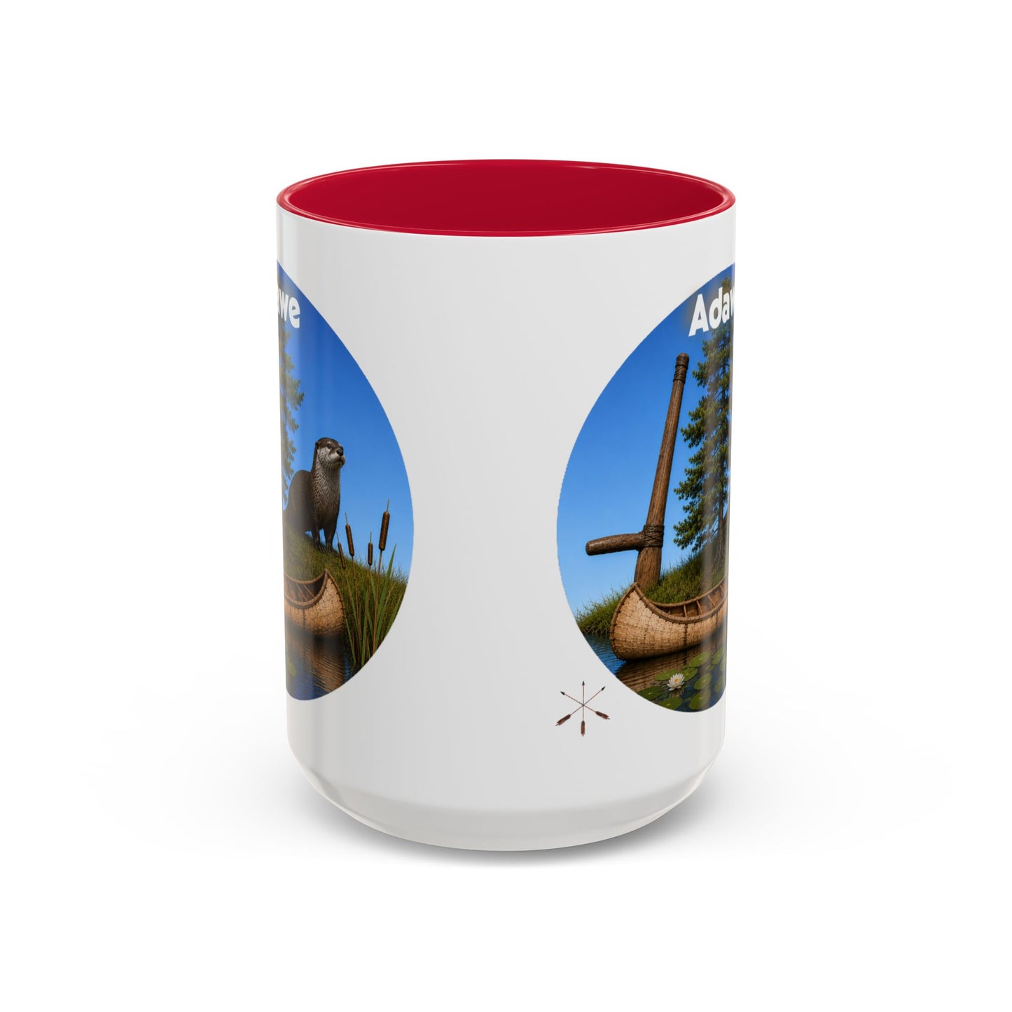 Ottawa Adawe Otter Canoe Mug — Nature Wildlife Coffee Cup (11oz & 15oz)